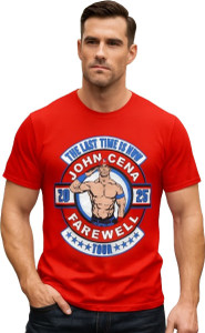 NS Creations Superhero Men Round Neck Red T-Shirt