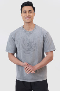 FuaarK Solid Men Grey T-Shirt - Image 6