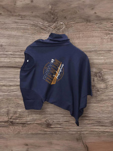 Magneto Printed Men Round Neck Dark Blue T-Shirt