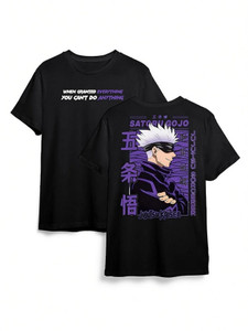 NRKDENTERPRISES Printed Men Round Neck Black T-Shirt