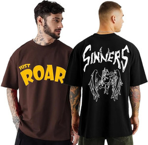 Leotude Printed Men Round Neck Multicolor T-Shirt