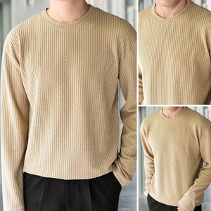 METRONAUT Solid Men Round Neck Beige T-Shirt