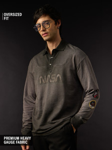 The Souled Store Men's Grey Polo Neck T-Shirt - Image 6