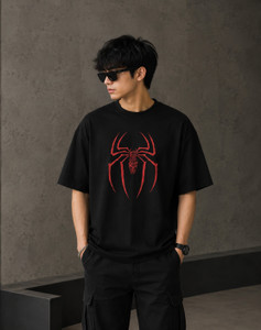 AtulTECH Men Black Round Neck T-Shirt - Image 5
