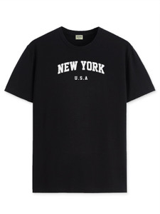 ADRO Graphic Print Men Round Neck Black T-Shirt
