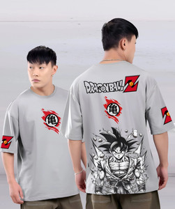 LazyGreg Graphic Print Men Round Neck Grey T-Shirt