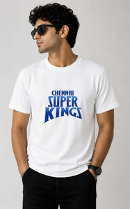 manavgifts Printed Men Round Neck White T-Shirt