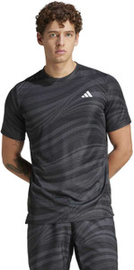 ADIDAS Graphic Print Men Crew Neck Black T-Shirt