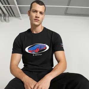 PUMA Printed, Typography Men Round Neck Black T-Shirt