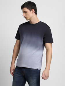 Dennis Lingo Tie & Dye Men Round Neck Black, Grey T-Shirt