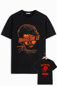 Deccan Store Printed Men Round Neck Black T-Shirt