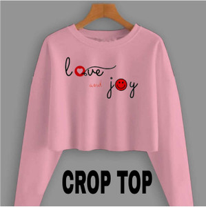 Pihufy Typography Women Round Neck Pink T-Shirt