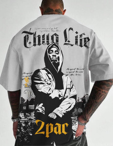 फोर्स पुरुषों के लिए गोल गला ग्राफिक प्रिंट ग्रे टी-शर्ट