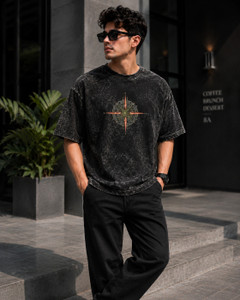 Rivento Graphic Print Black T-Shirt - Image 6