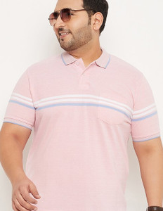 Austivo Striped Men Polo Neck Multicolor T-Shirt