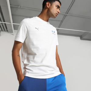 PUMA Solid Men Round Neck White T-Shirt