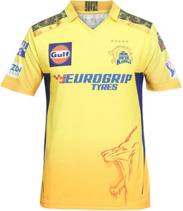 BUGOAT Printed, Typography Women Polo Neck Yellow T-Shirt