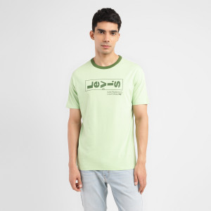 LEVI'S Printed Men Crew Neck Green T-Shirt
