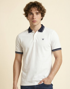 Allen Solly Men Polo Neck White T-Shirt - Image 6