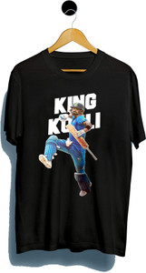 Tee Gallery Printed, Typography Men Round Neck Black T-Shirt