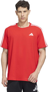 ADIDAS Printed Men Crew Neck Red T-Shirt