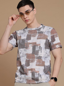 V-MART Men Multicolor Round Neck T-Shirt - Image 6