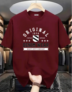 Magneto Graphic Print Men Round Neck Maroon T-Shirt