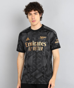 ADIDAS Printed Men Round Neck Black, Grey T-Shirt Buy ADIDAS