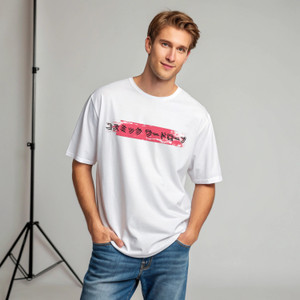 COSMIC WARDROBE Graphic Print Men Round Neck White T-Shirt