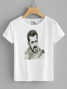 MR TRADER Printed Men Round Neck White T-Shirt