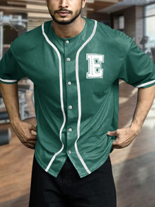 EyeBogler Printed Men Round Neck Green T-Shirt