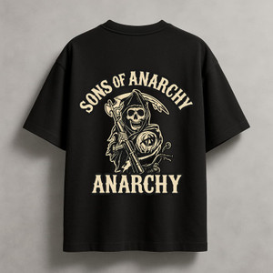AmraaysweStore Graphic Print Men Round Neck Black T-Shirt