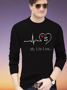 Treasurelook Printed, Typography Men Round Neck Black T-Shirt