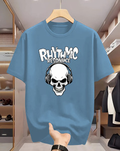 Manly Tees Light Blue Men's T-Shirt - Image 3