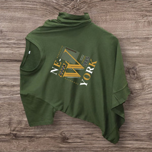 Magneto Printed Men Round Neck Green T-Shirt
