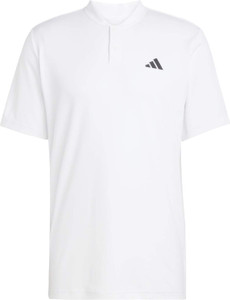 ADIDAS Graphic Print Men V Neck White T-Shirt