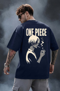TOJER Navy Blue Men's Round Neck T-Shirt - Image 5