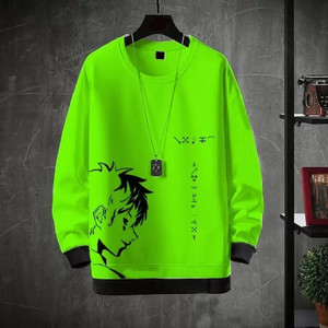 Bhadawar creations Printed Men Round Neck Green T-Shirt