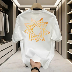 Relva Printed Men Round Neck White T-Shirt