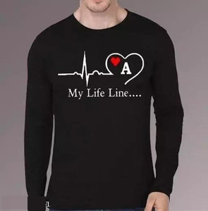 ApheFashion Printed Men Round Neck Black T-Shirt