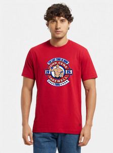 Tee Gallery Printed Men Round Neck Red T-Shirt