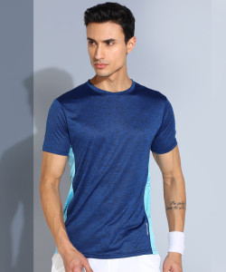 Adrenex Colorblock Men Round Neck Multicolor T-Shirt
