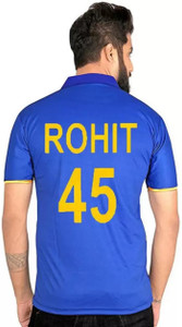 UNIQ Printed, Typography Men Round Neck Blue T-Shirt