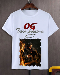 Deccan Store Printed Men Round Neck White T-Shirt