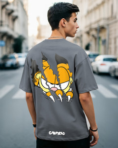 BEWAKOOF Graphic Print Men Round Neck Grey T-Shirt