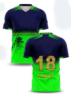 ponss Printed, Typography Men Polo Neck Green T-Shirt