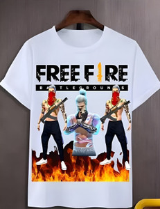 गायू पुरुषों के लिए गोल गला प्रिंटेड सफेद टी-शर्ट