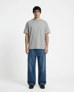 Clazzey Solid Men Round Neck Grey T-Shirt