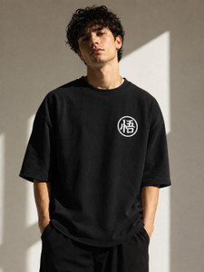 Garmentch Printed Black Men Round Neck T-Shirt - Image 4