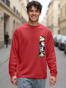 BEWAKOOF Graphic Print Men Round Neck Red T-Shirt